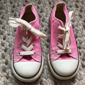 Girls Converse shoes in pink